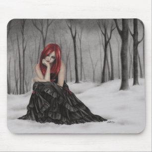 Corações congelados Mousepad