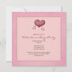 Corações:: Convite de festas do dia dos namorado