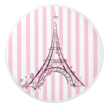 Corações Cor-de-Rosa & Borboletas Paris Torre Eiff
