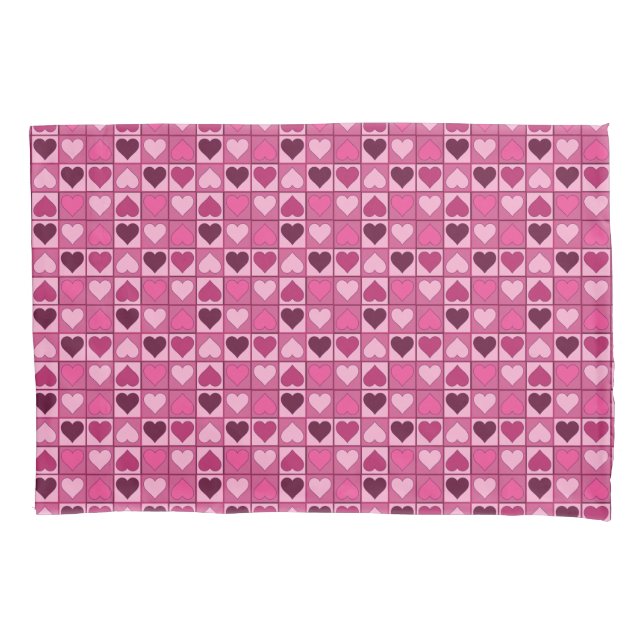 Corações cor-de-rosa pequenos gráficos românticos (Frente)