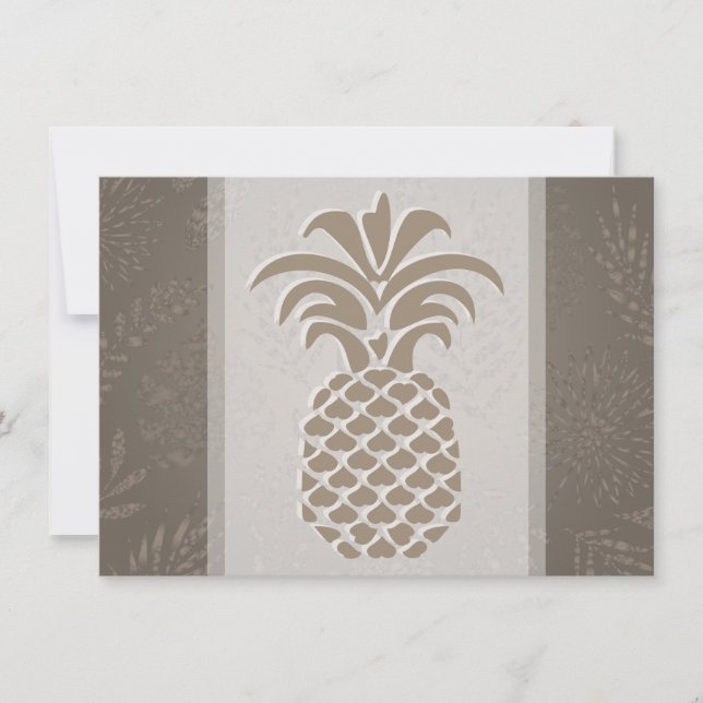 Corações de Abacaxi Obrigado Cartões (Frente)