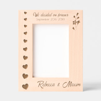 Corações de Casamento Decidimos Personalizar para