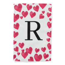 Corações de Dia de os namorados de Monograma