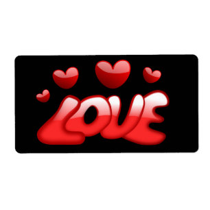 Corações de Etiquetas de dia de os namorados