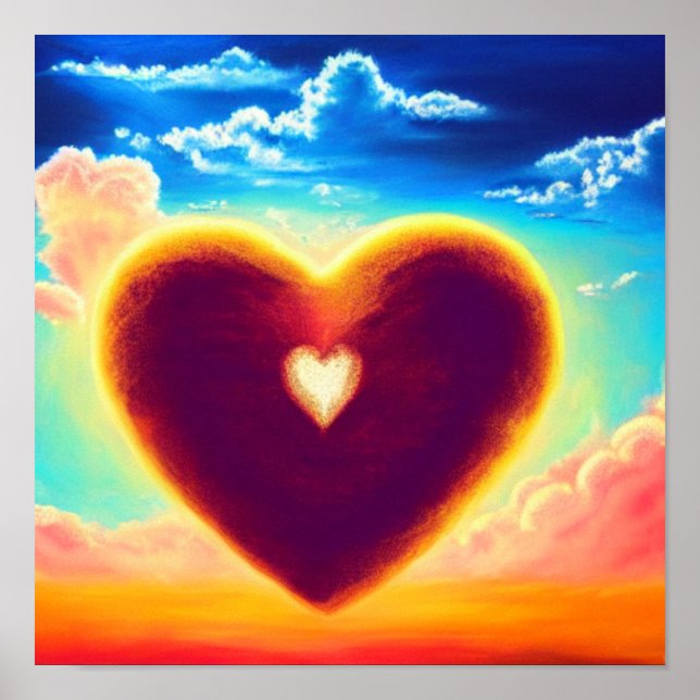 Corações de Restauração no Poster do Céu (Frente)