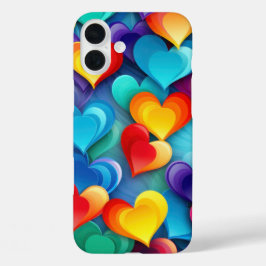 CORAÇÕES DE SÃO VALENTIM COLORIDOS COM ARCO-ÍRIS B