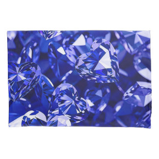 Corações Diamantes de Cristal Azul
