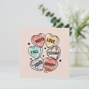 Corações do Tema Cowboy Cowgirl