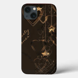 Corações e estrelas - caso do iPad do chocolate