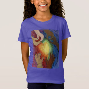 Corações e Mãos Adoram Diversidade Arte Camisa