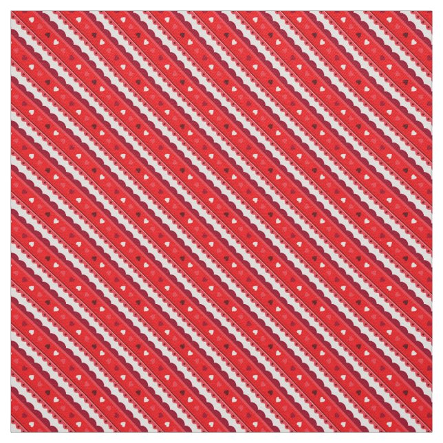 Corações e Tecido de Padrões de rendas/Vermelho (Modelo)