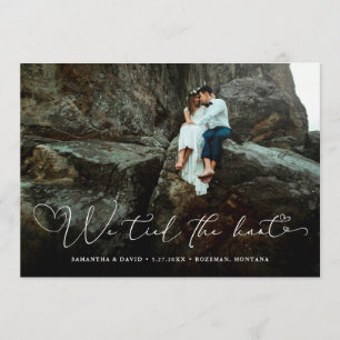 Corações Escritos   Anúncio de Casamento Fotográfi