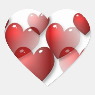 Corações Espelhados Autocolantes