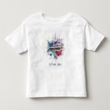 Corações Fofos e Lavados em Aquarela Camiseta