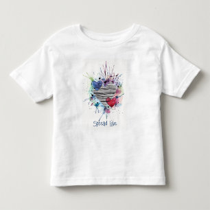 Corações Fofos e Lavados em Aquarela Camiseta
