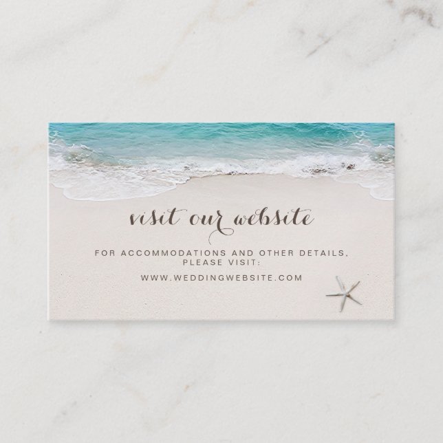 Corações no website da praia Inserir cartão (Frente)