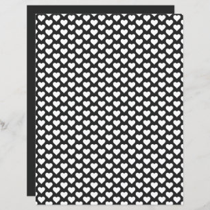 Corações - Padrão de Livro Preto Mudado