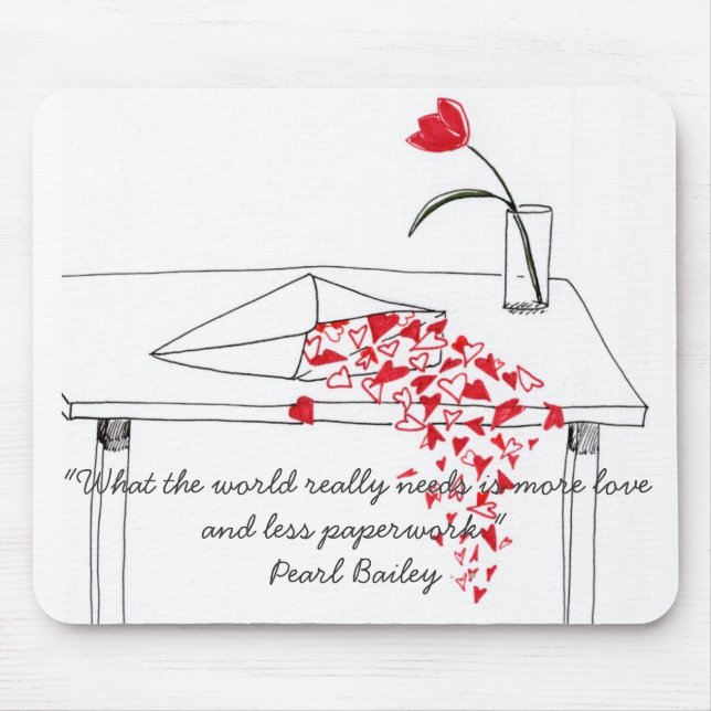 Corações que derramam sobre Mousepad (Frente)