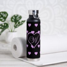 Corações Rosa e Brilhante Personalizados