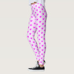 Corações Roxos Leggings<br><div class="desc">Corações Roxos - Leggings de Amor Bonito - Escolha / adicione suas cores de legenda favoritas!</div>