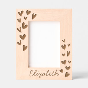 Corações Simples e Modernos Adicionam Nome Bebê