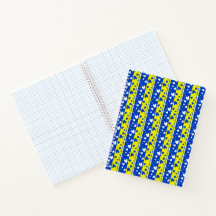 Corações sobre fundo azul e amarelo