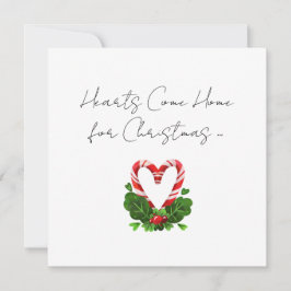 Corações Vêm Para Casa Para Canas De Natal