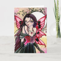 Corações vermelhos - cartão vazio