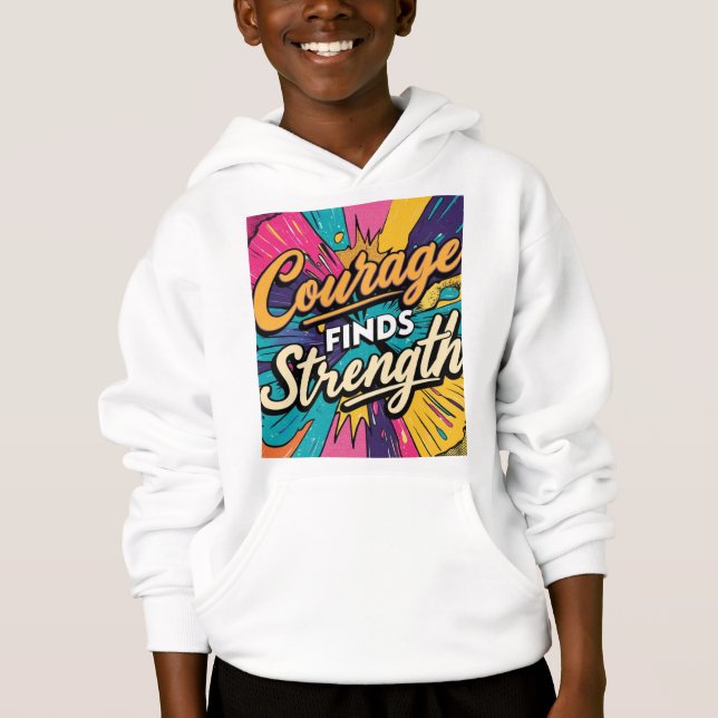 Coragem Encontra Design de Camisa Forte (Zazzle) (Frente)