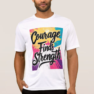 Coragem encontra intensidade do T-Shirt inspiracio