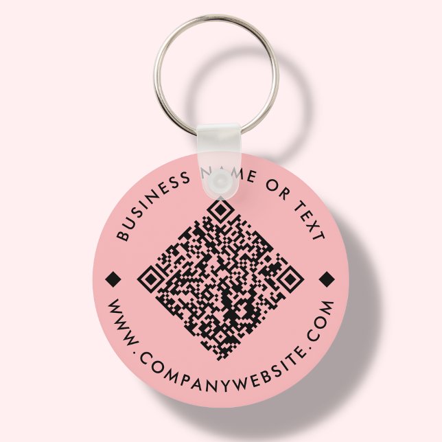 Coral | Chaveiro de Código QR personalizado de neg (Criador carregado)