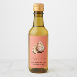 Coral com Shell "Nosso Dia de Casamento" Mini