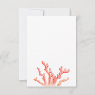 Coral d'água casamento de um lado da arte