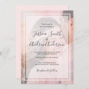 Coral de Vintagem de Convite Fotográfico Russo