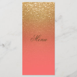 Coral e Dourado Menu Lítio