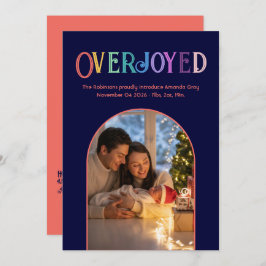 Coral Spark Xmas Baby Birth Anúncio Foto