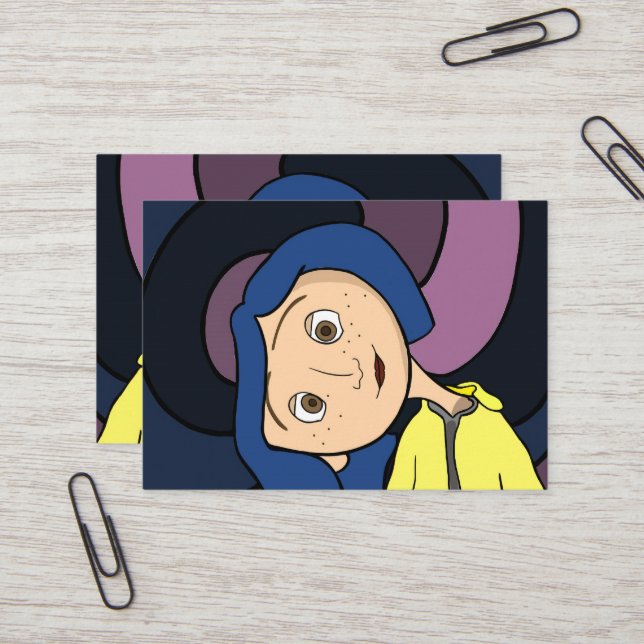 Coraline cartão de visita (Frente/Verso In Situ)
