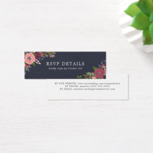 Coram & as flores de Borgonha - detalhes de RSVP
