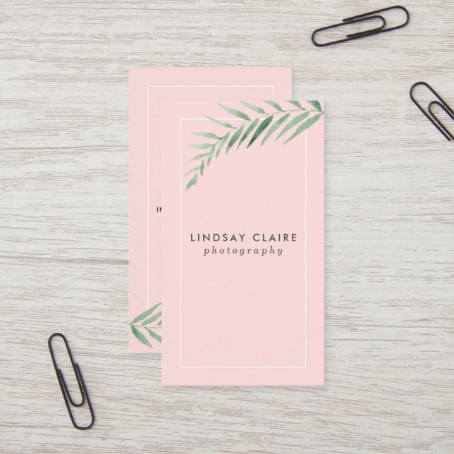 Coram os cartões de visitas botânicos (Frente/Verso In Situ)