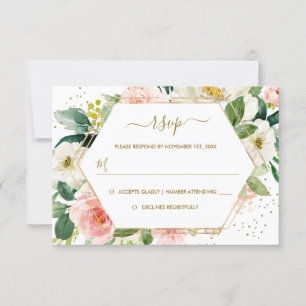 Coram RSVP Wedding Dourados florais Dourados