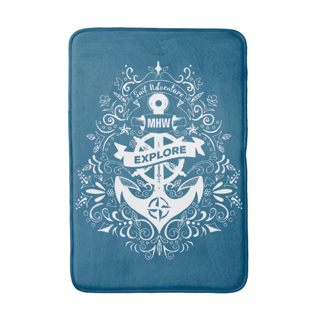 Corante Decorativo Monograma personalizado tapetes (Frente Vertical)