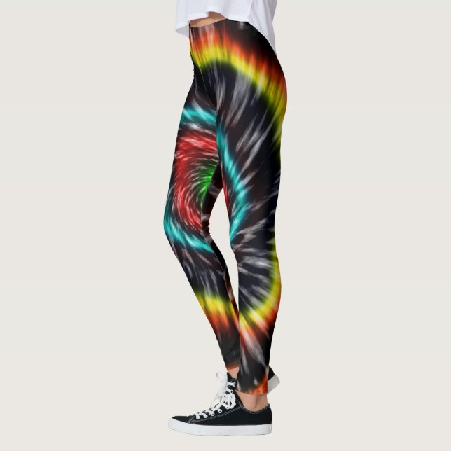 Corante Preto Opal Tie, Leggings (Esquerda)