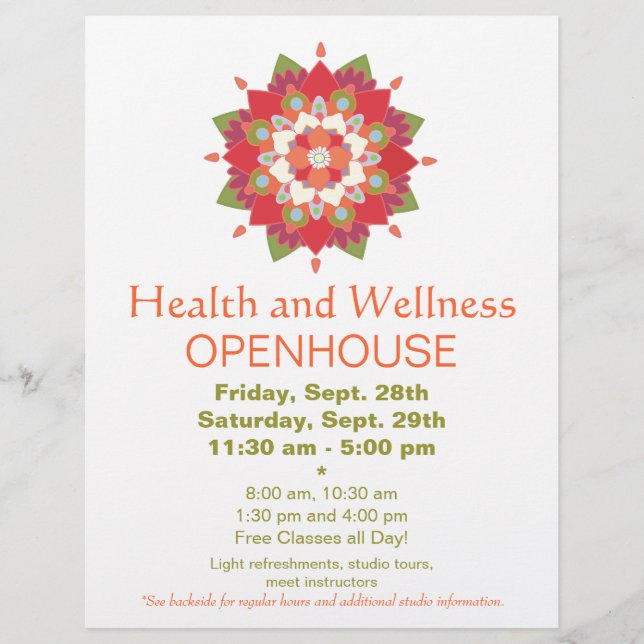Corante Red Lotus Health and Wellness Flyer 2 (Frente)