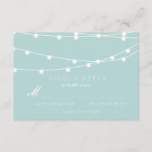 Corda simples de luzes de casamento RSVP | Casamen