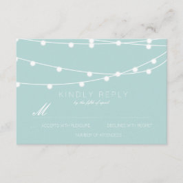 Corda simples de luzes de casamento RSVP | Casamen