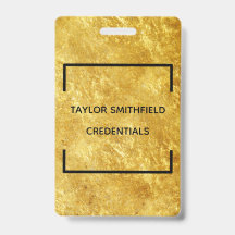 cordão de crachá geométrico quadrado moderno e ele