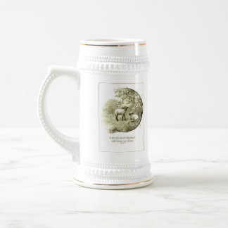 Cordeiros & caneca da escritura