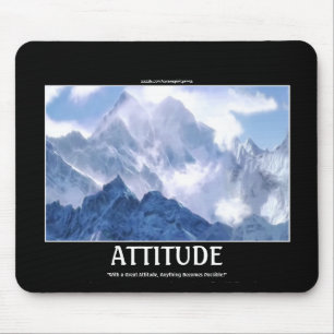 Cordilheira Mousepad inspirador da ATITUDE