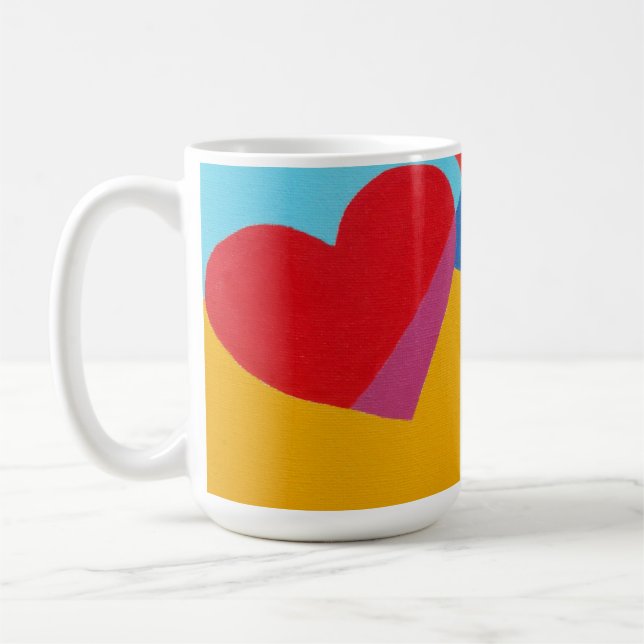 Cores Bonitas e Vibrantes! Caneca de Café (Esquerda)