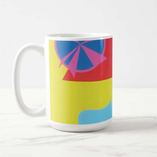Cores Bonitas e Vibrantes! Caneca de Café (Esquerda)